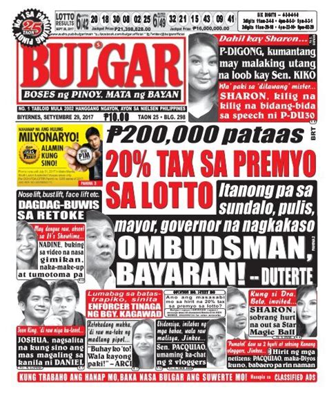 bulgar tabloid|Bulgar l Boses ng Pinoy, Mata ng Bayan.
